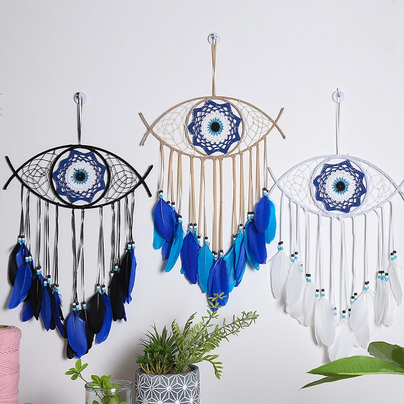 Evil Eye Dream Catcher w/ LED Lights - IndieGlow