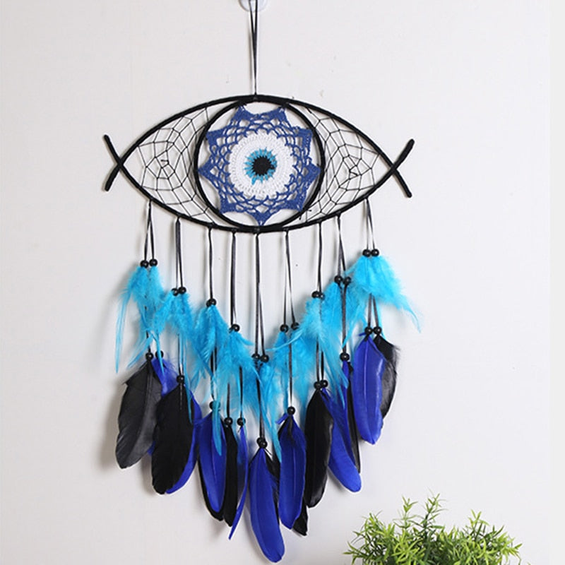 Evil Eye Dream Catcher w/ LED Lights - IndieGlow