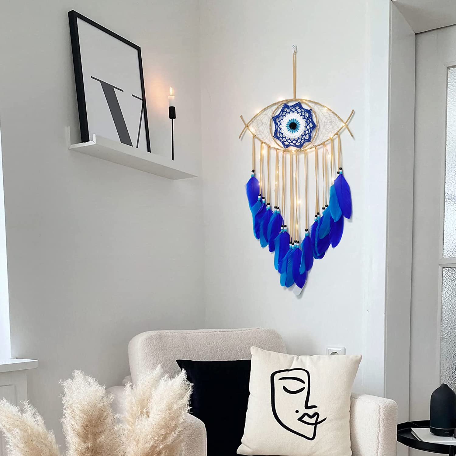 Evil Eye Dream Catcher w/ LED Lights - IndieGlow